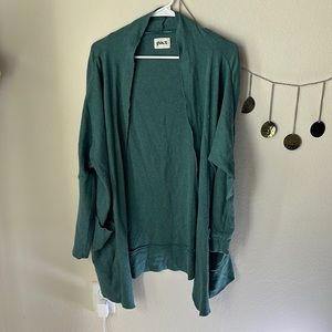 Pact Organic “Airplane Cardigan” Oversized Cardigan s/m in teal